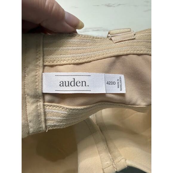 Auden Bra Women's Size 42DD Lightly Lined Strapless Bra Detachable Straps Nude - Picture 6 of 7